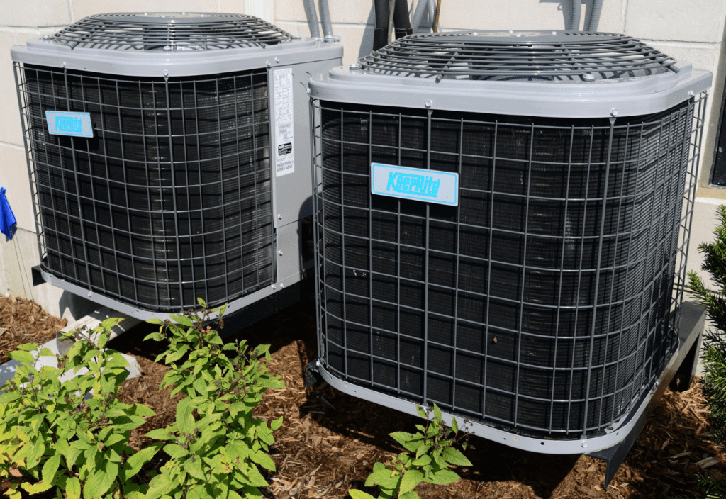 side by side air conditioning units